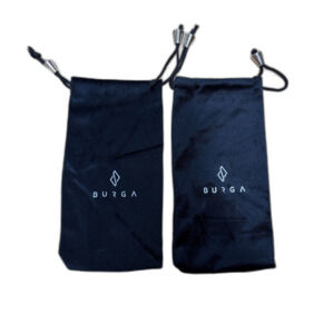 Two Burga iPhone Black Case Holders Cinch Sack Travel Storage Bag Organizer